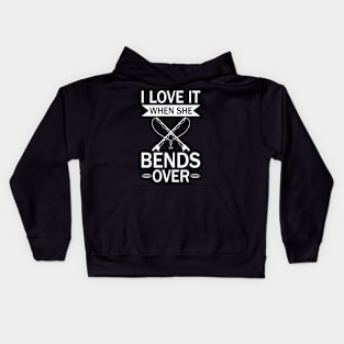 I Love It When She Bends Over Kids Hoodie